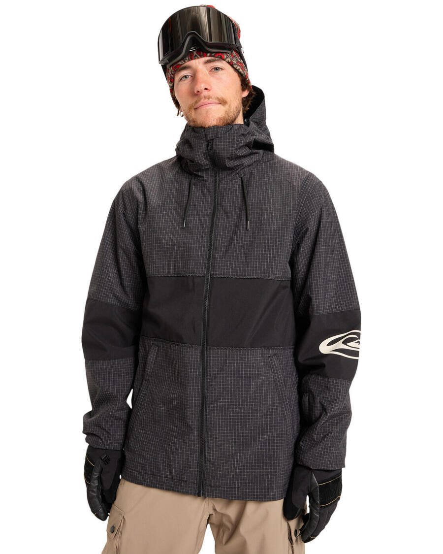 

QUIKSILVER Функциональная снежная куртка HIGH IN THE HOOD черная мужская