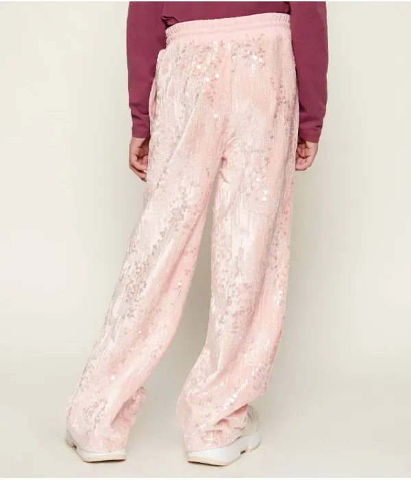 Брюки flare fit Guess Active, розовый — фото 3