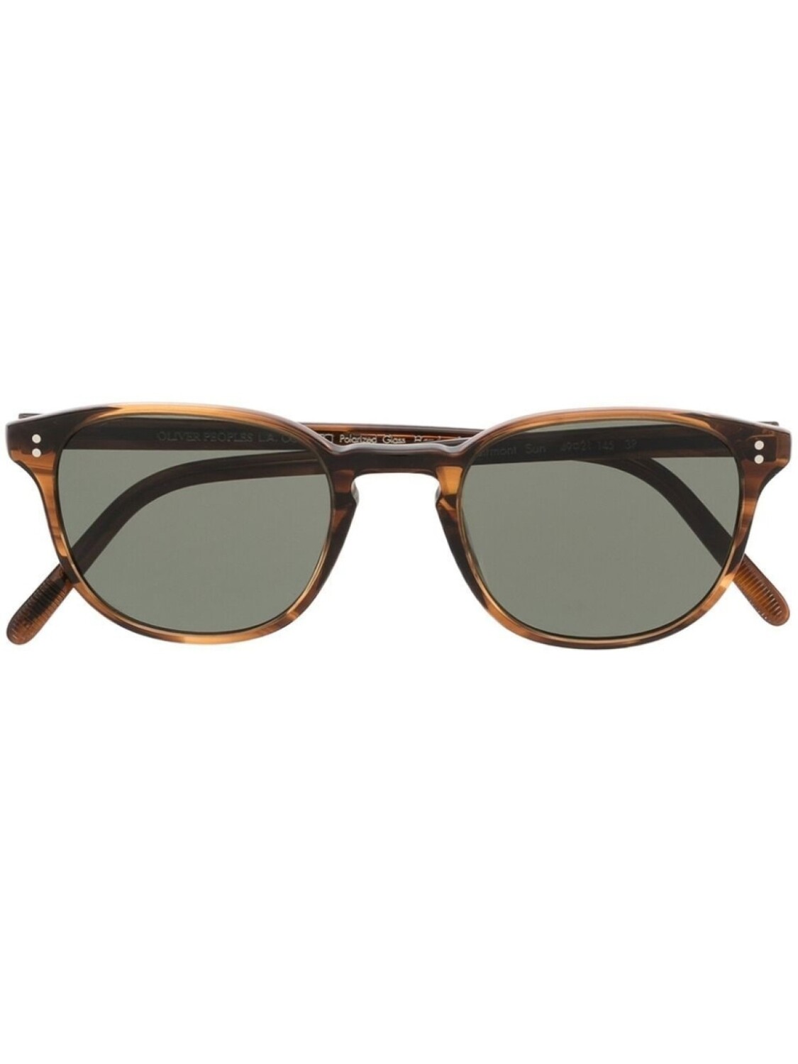 

Oliver Peoples солнцезащитные очки Fairmont Sun в круглой оправе, коричневый