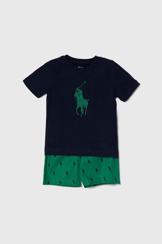 

Polo Ralph Lauren Детская хлопковая пижама, зеленый
