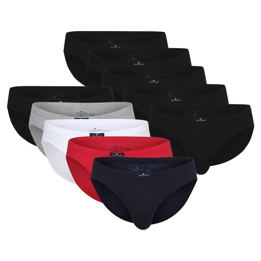 

Трусики TOM TAILOR, цвет Navy/Grey/Red/Black/White