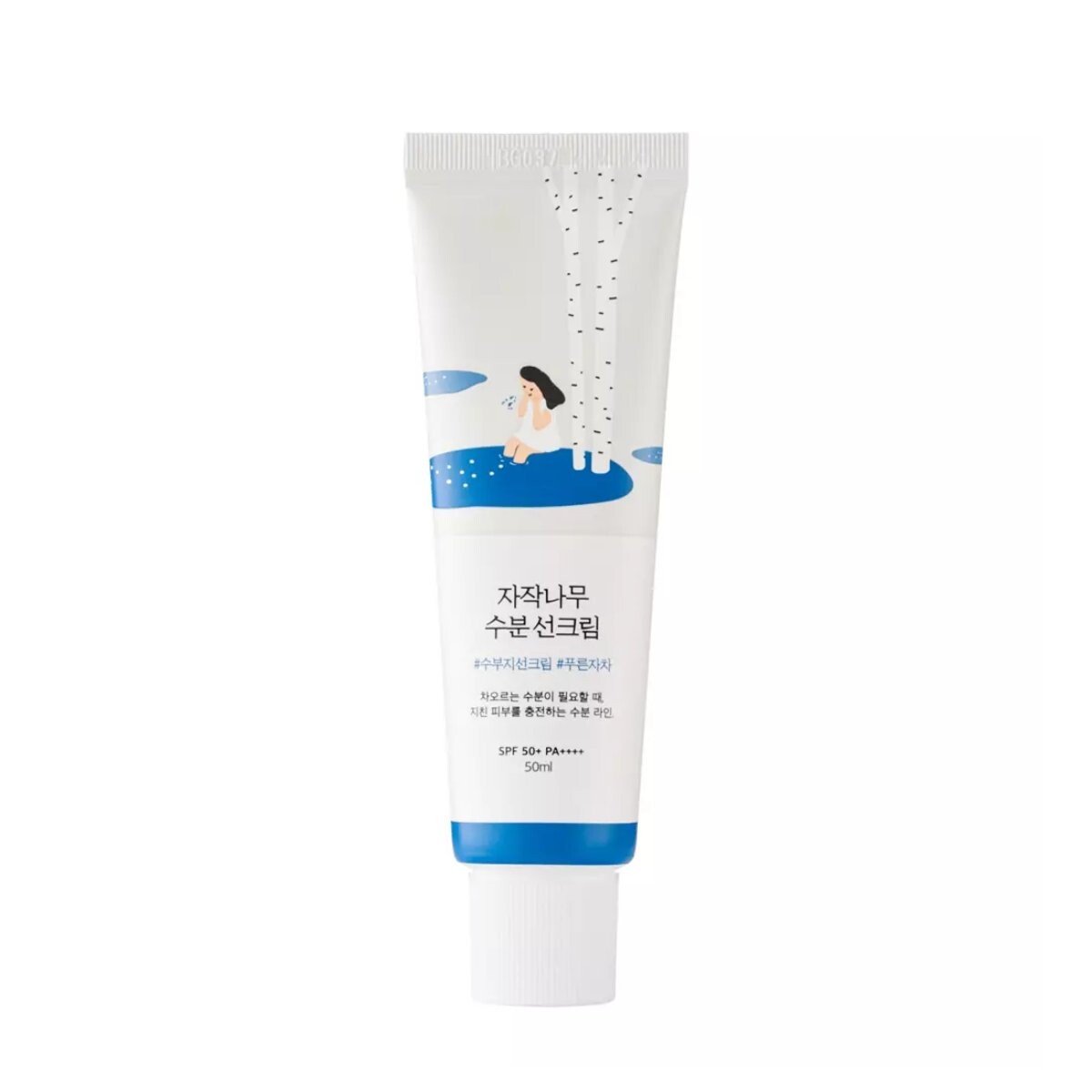Крем для лица SPF ROUND LAB Birch Juice Moisturizing Sunscreen увлажняющий защитный + — фото 2