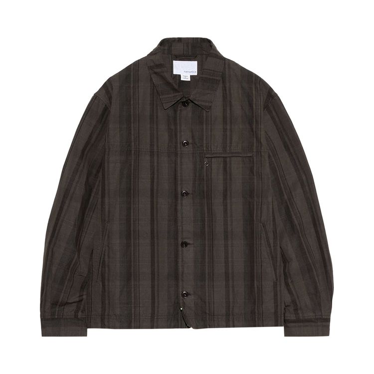 

Куртка nanamica Plaid Dock Jacket 'Brown', коричневый