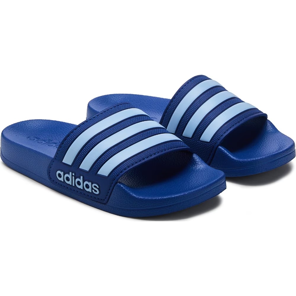 

Детские шлепанцы для душа adilette для маленьких/больших детей Adidas, blue multi