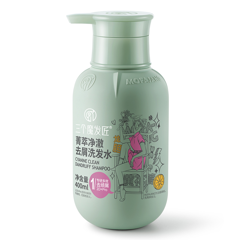 Шампунь для лечения перхоти Pure Dandruff Treatment с ароматом мыла для очищения, 400 мл Three Trolls — фото 2