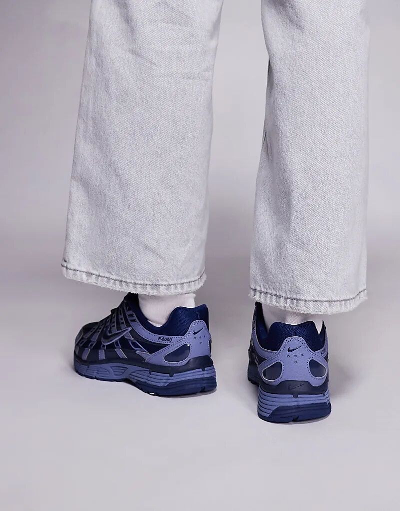 Кроссовки Nike P-6000 Utility темно-синего цвета — фото 4
