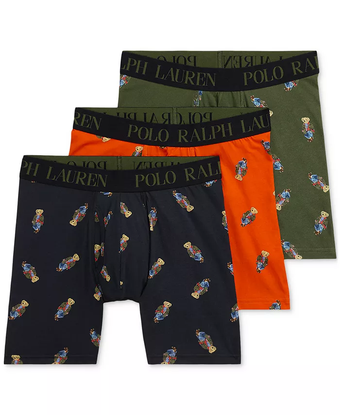 

Мужские боксеры 3 шт. Праздничный подарочный набор Polo Ralph Lauren, мультиколор