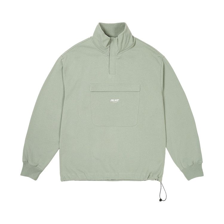 

Толстовка Palace 1/4 Zip Washed Funnel, Jade