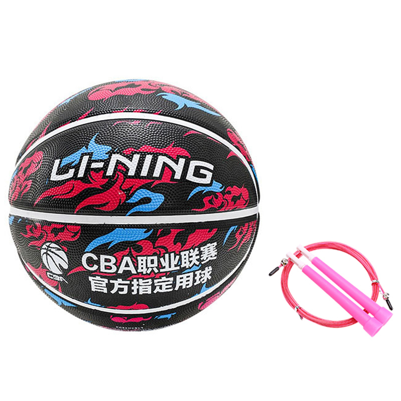 

LINING Резиновый баскетбольный мяч black blue red размер 7 для тренировок и соревнований