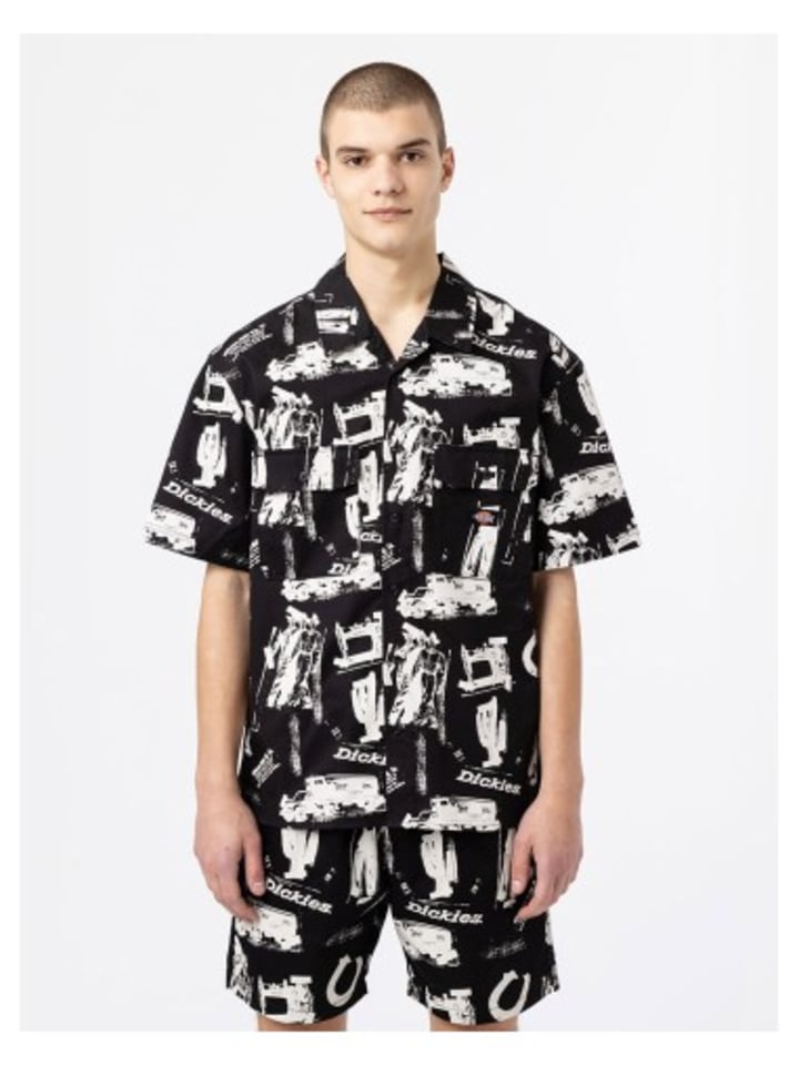 

Рубашка Dickies, черный/белый