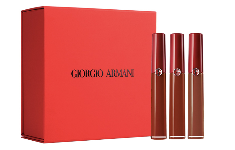 GIORGIO ARMANI AMANI Redtube велюровый матовый блеск для губ набор velour natural matte матовое покрытие увлажняющий 3 шт — фото 2