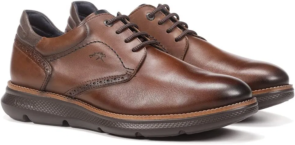 Туфли Fluchos Shoes F1351 William, Camel — фото 4