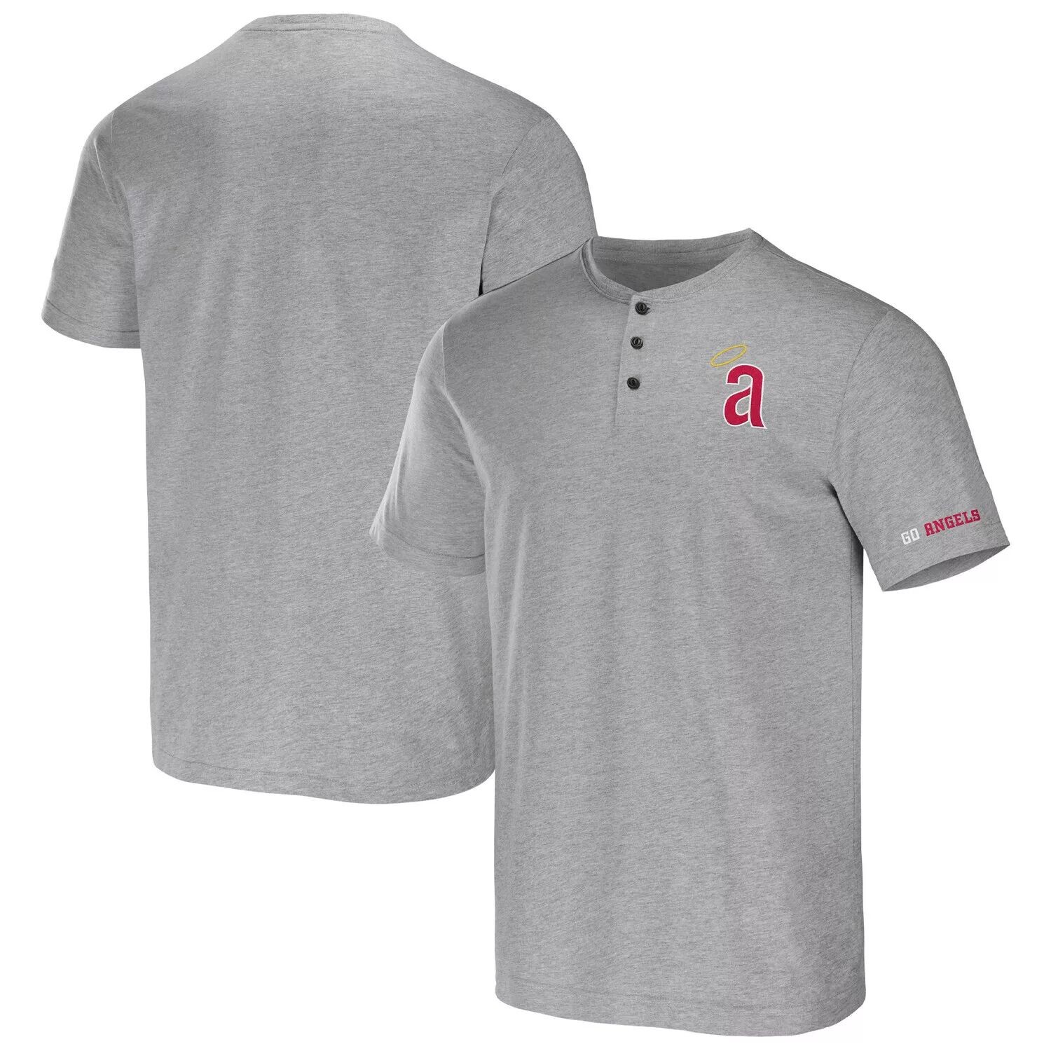 

Мужская футболка из коллекции Darius Rucker от Fanatics Heather Grey Los Angeles Angels Henley