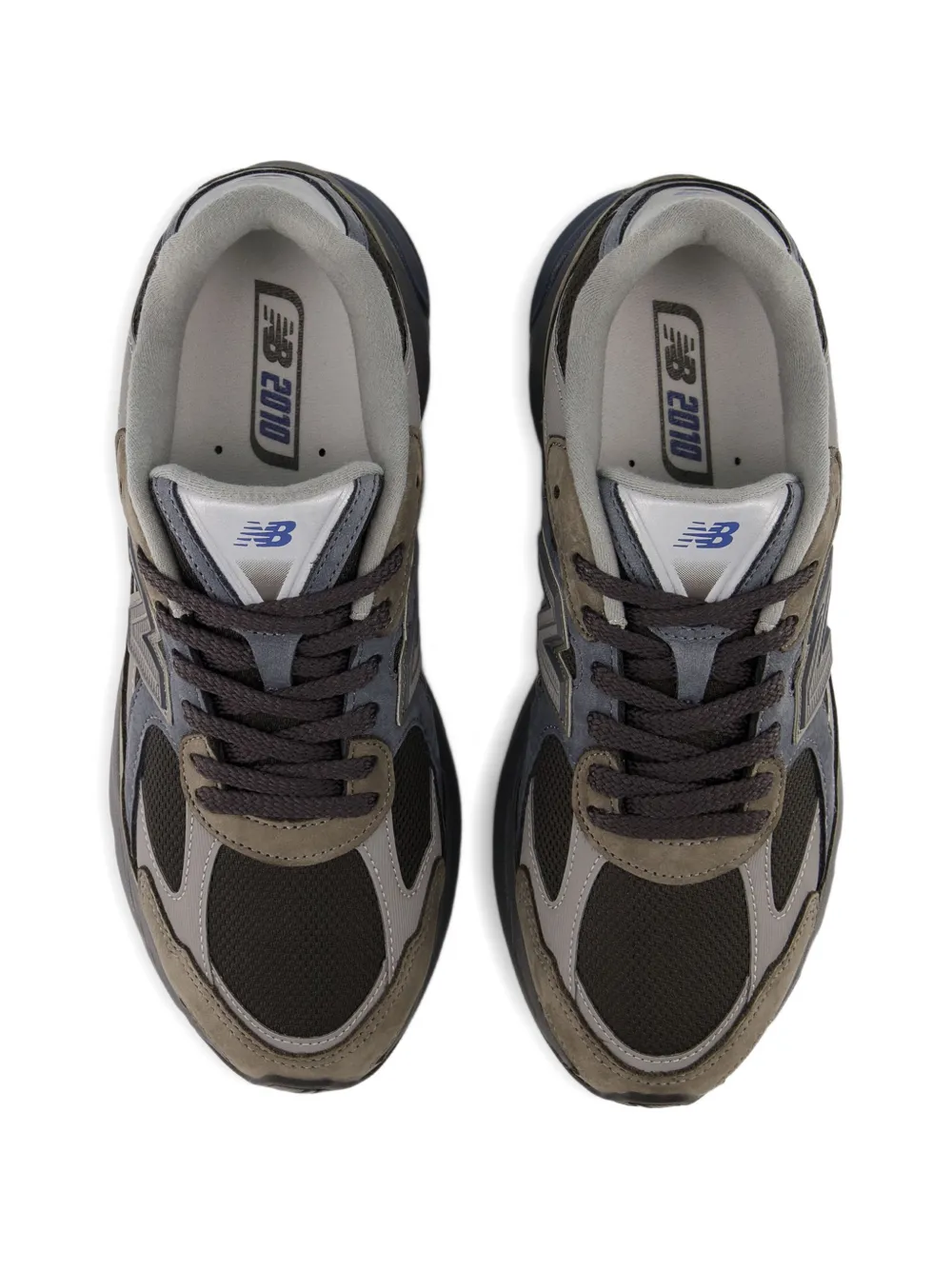 Кроссовки 2010 с замшевыми вставками New Balance, зеленый — фото 4