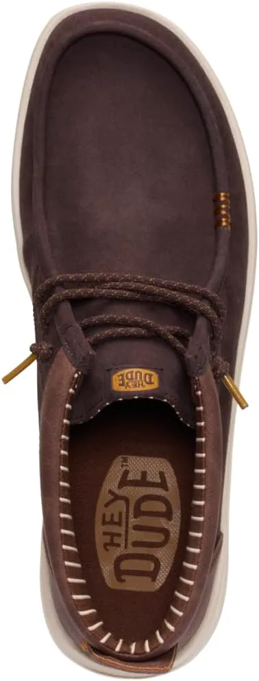 Лоферы HEYDUDE mens Wally Mid Gripr Vin Classic, коричневый — фото 3
