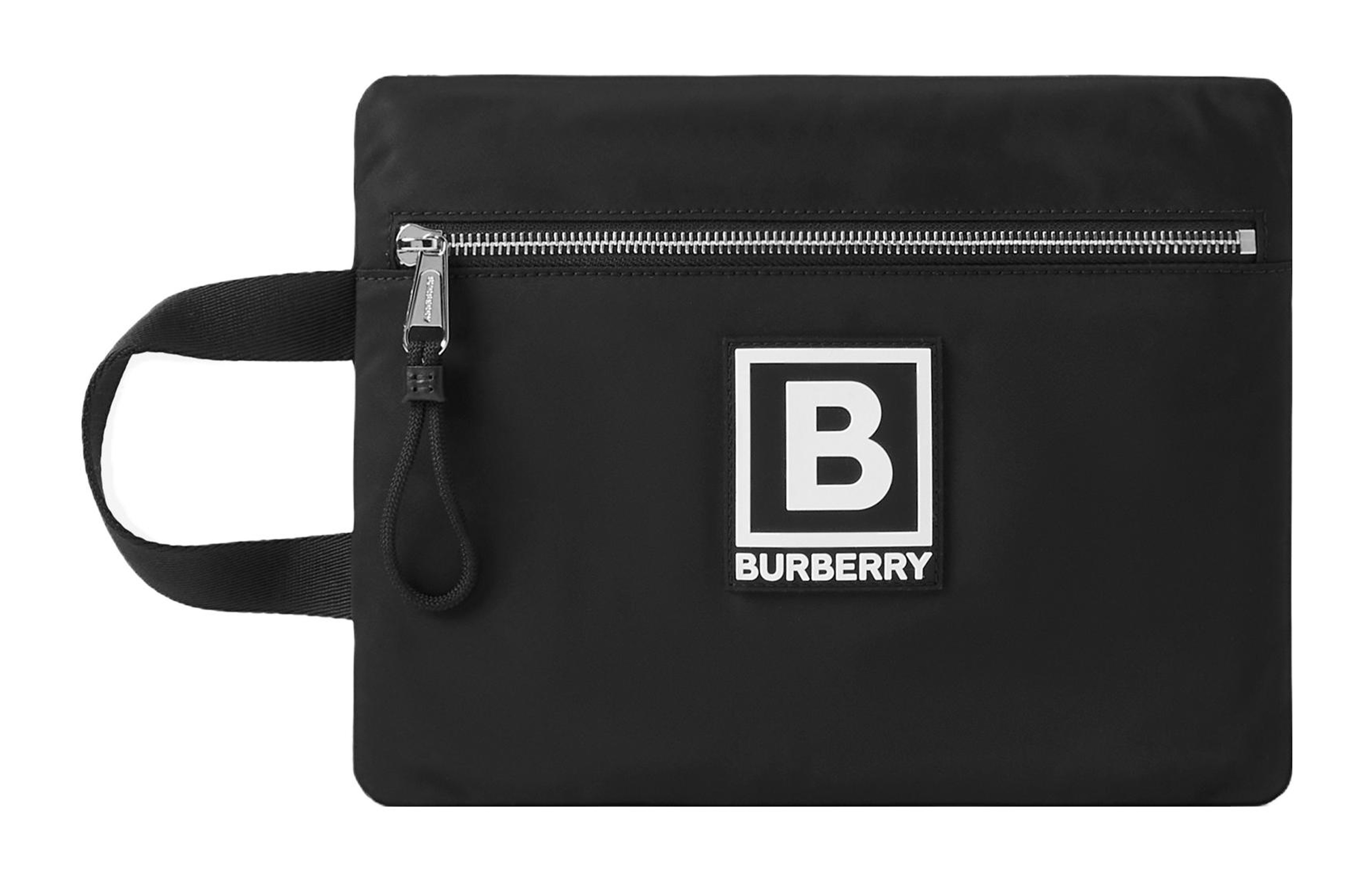 

Burberry Кожаная сумка для хранения мужская черная
