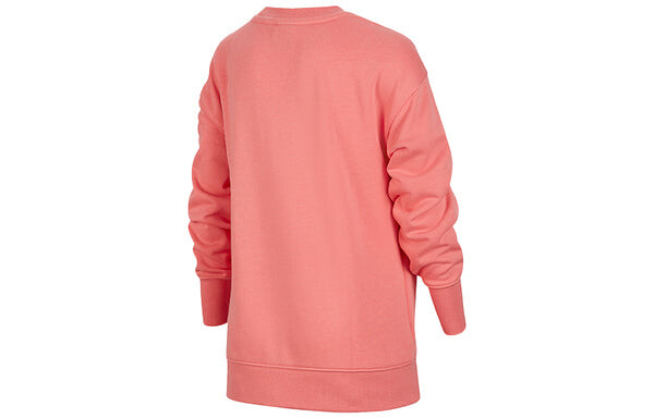Толстовка loose casual pullover long sleeves girls pink Nike, розовый — фото 2