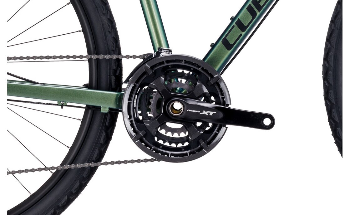 Кроссовый велосипед Cube Nature EXC - 28 дюймов - Damen Sport - 2024, цвет Grün|verde´n´black — фото 4