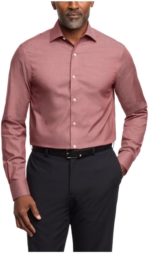 

Мужская рубашка Tommy Hilfiger, классический крой, эластичный твил, Burgundy