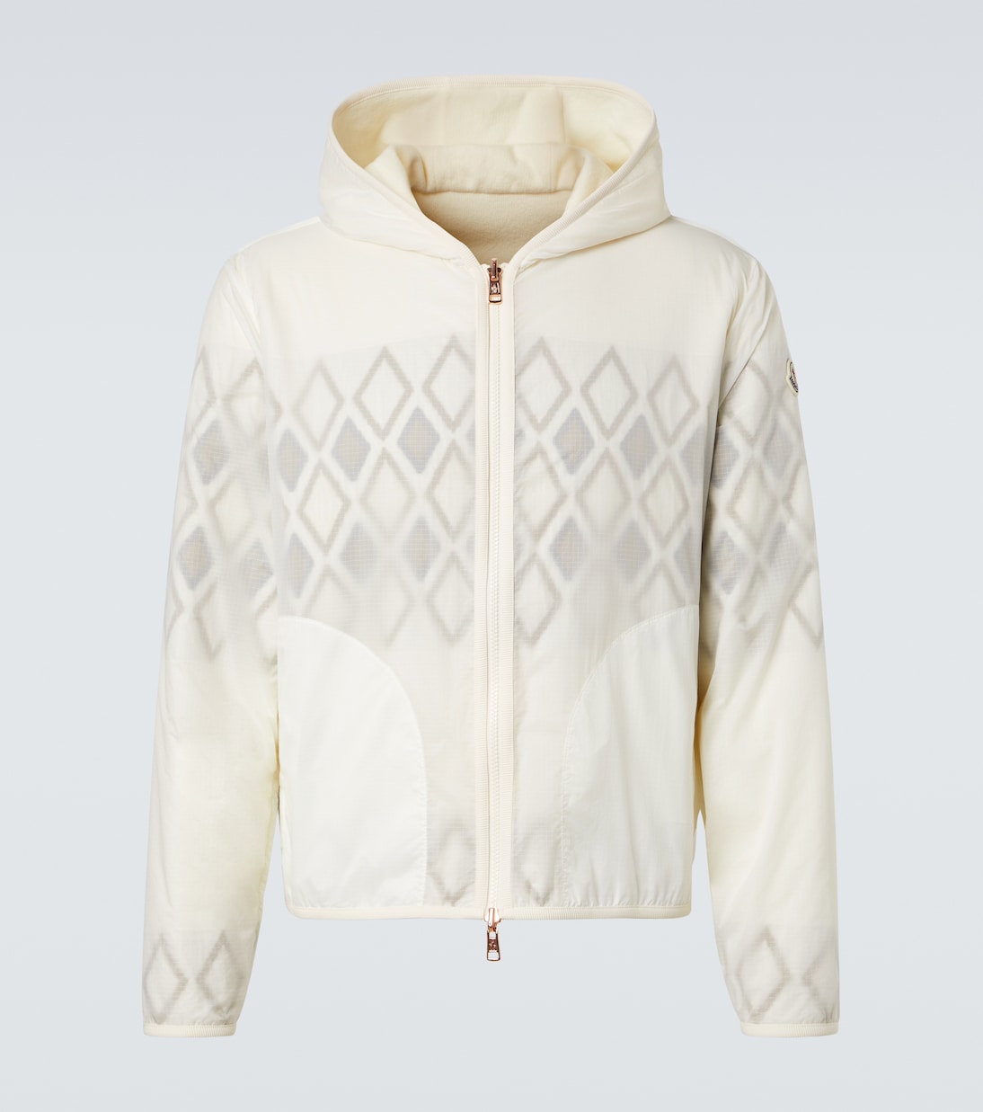 

Двусторонняя куртка из натуральной шерсти с узором Аргайл Moncler, белый