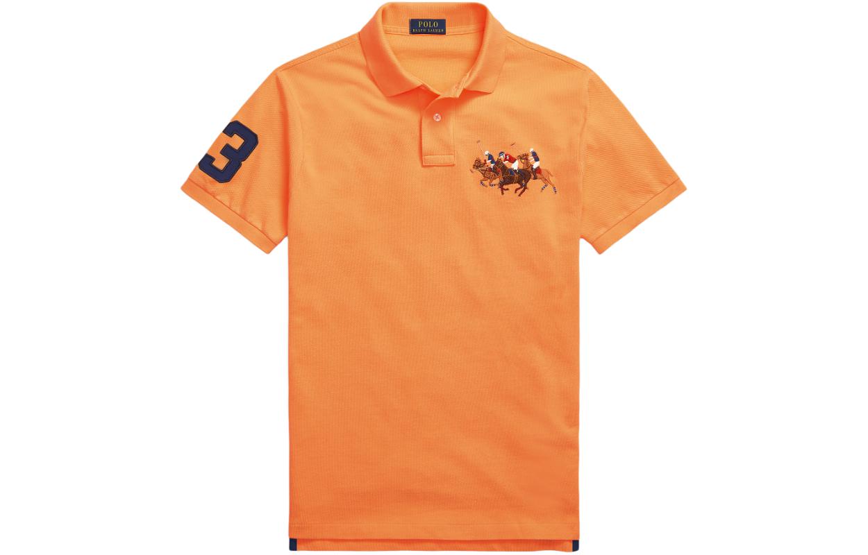 

Классическая персиково-розовая поло Ralph Lauren