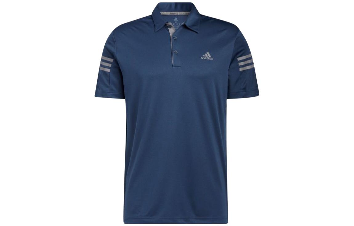 Adidas Мужские поло, темно-синие, с воротником средней жесткости, другие цвета