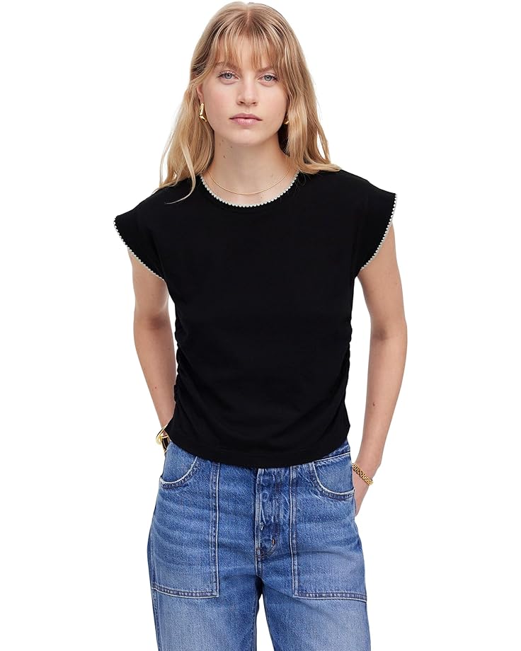 

Футболка Madewell Sutro Muscle Tee Stitched, цвет Jet Black