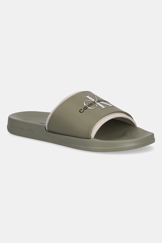 

Шлепанцы SLIDE MONOGRAM TPU Calvin Klein Jeans, зеленый