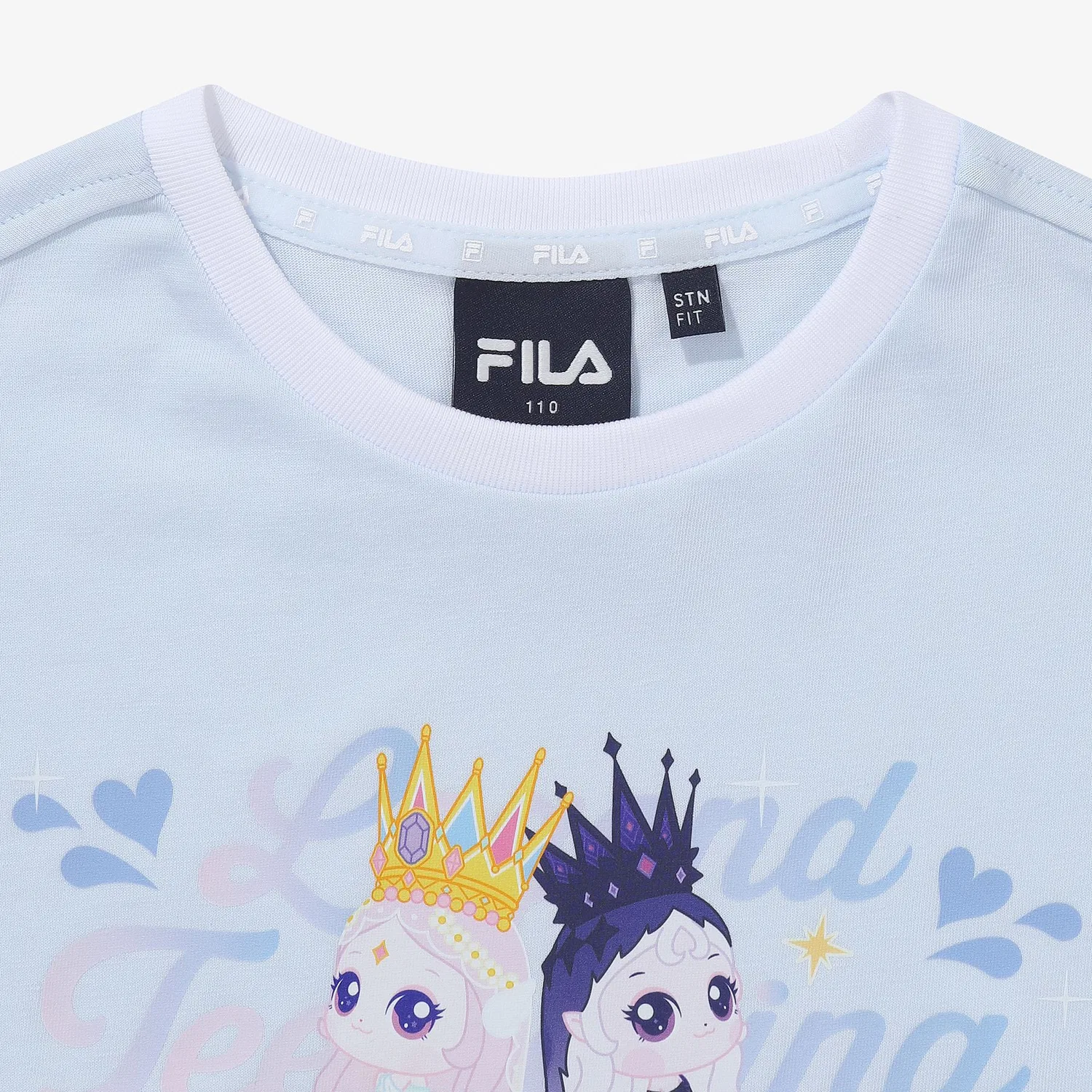 Детская футболка Princess Catch Teenieping с разрезами на рукавах синяя от Fila Kids — фото 2