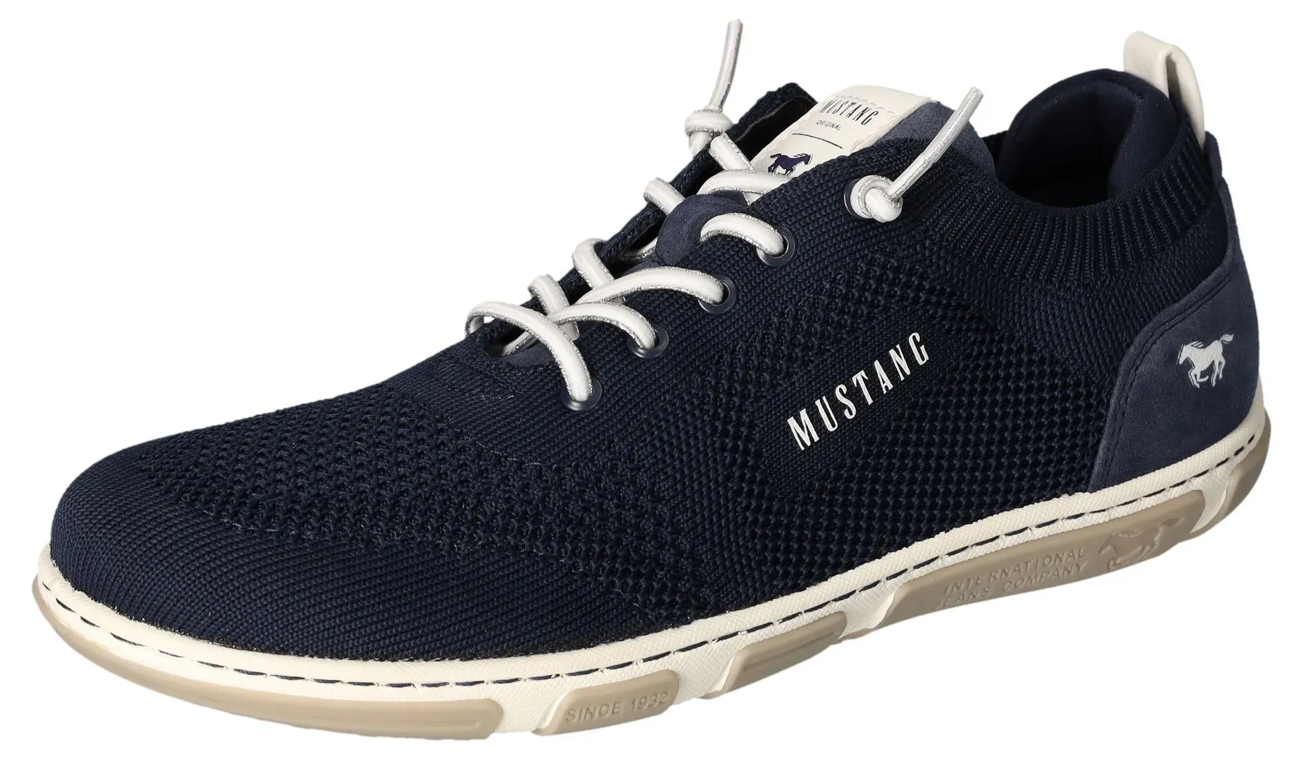 Mustang Shoes слипоны, повседневная обувь, полуботинки, слипоны, на эластичных шнурках, цвет морской волны