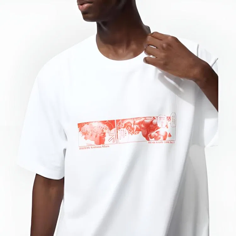 Футболка унисекс white crew neck UNIQLO — фото 3