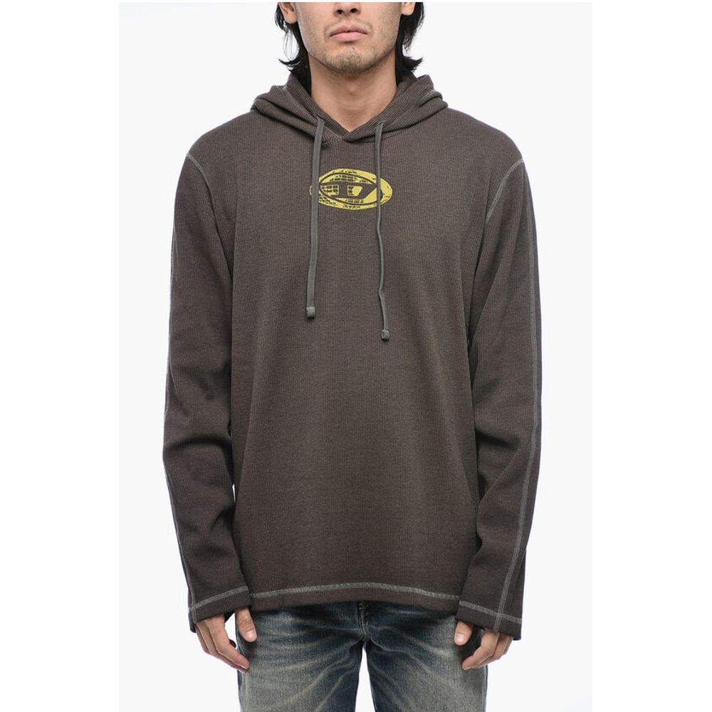 

Толстовка с капюшоном T-CRONE-LS с эффектом потертости Diesel, Brown
