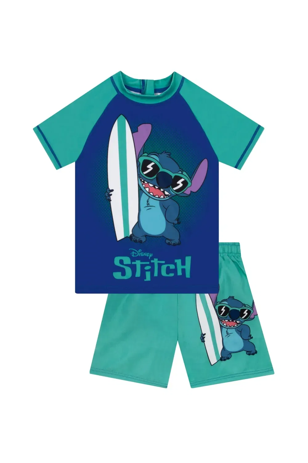 Детский купальный костюм с принтом Stitch Disney, синий