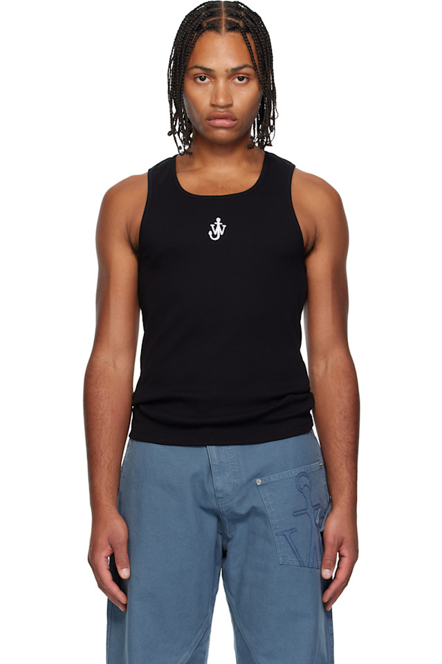 

Майка с вышивкой в виде якоря Jw Anderson, черный