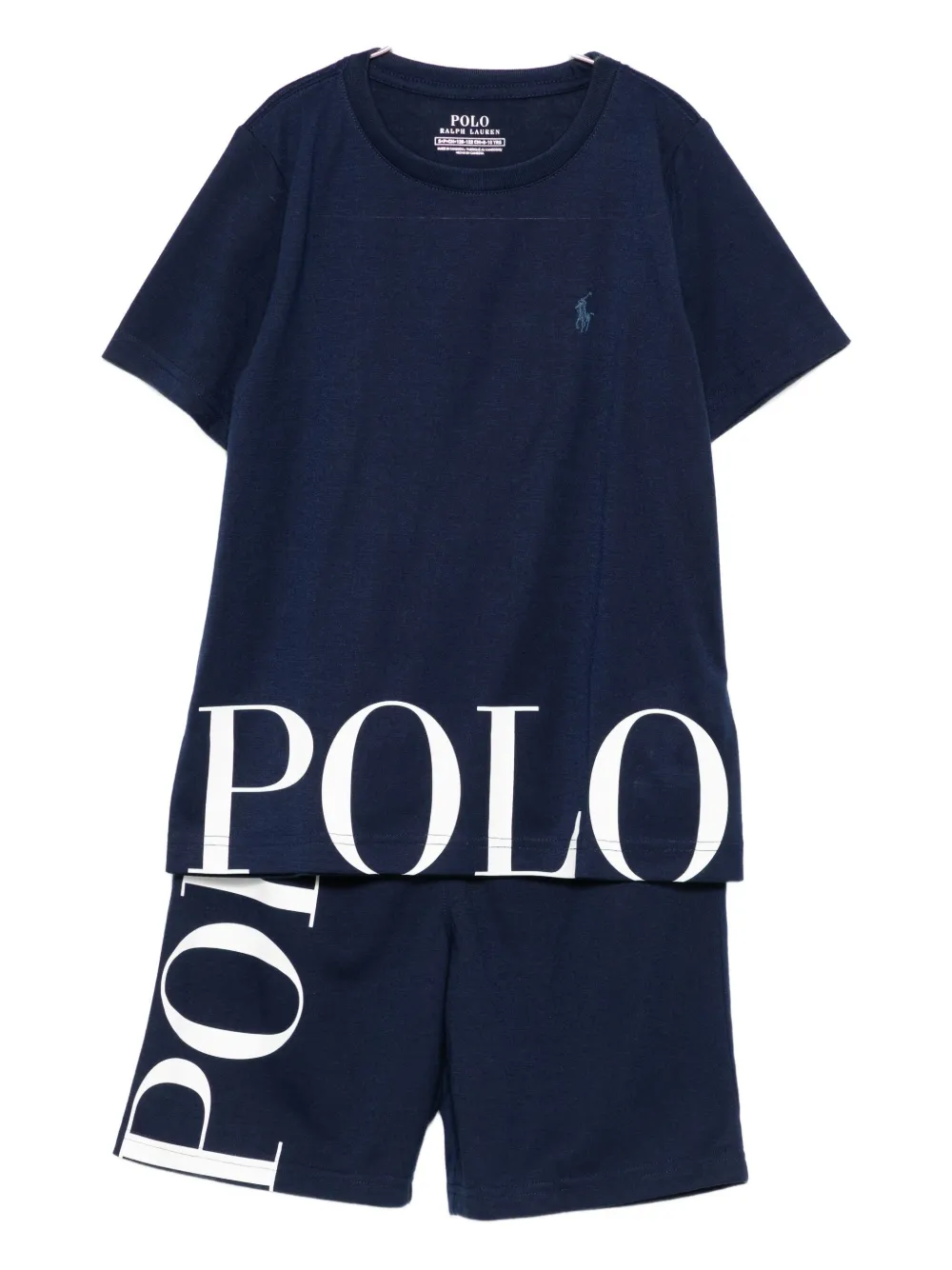 

Спортивный костюм с логотипом POLO RALPH LAUREN KIDS, синий