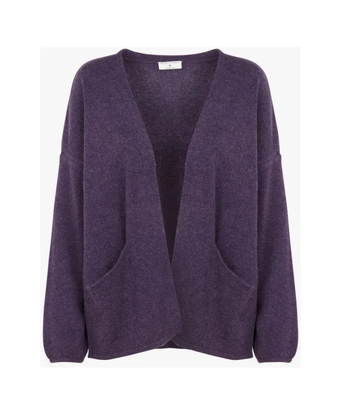 

Свободный фиолетовый шерстяной кардиган для женщин Des Petits Hauts, фиолетовый