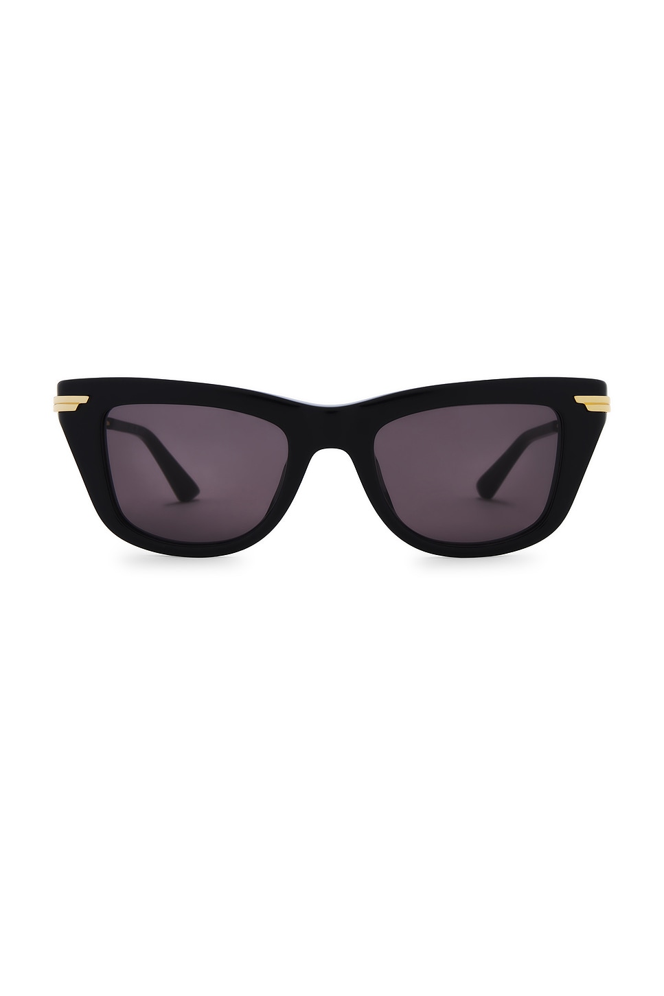 

Квадратные солнцезащитные очки Bottega Veneta, black, gold & grey