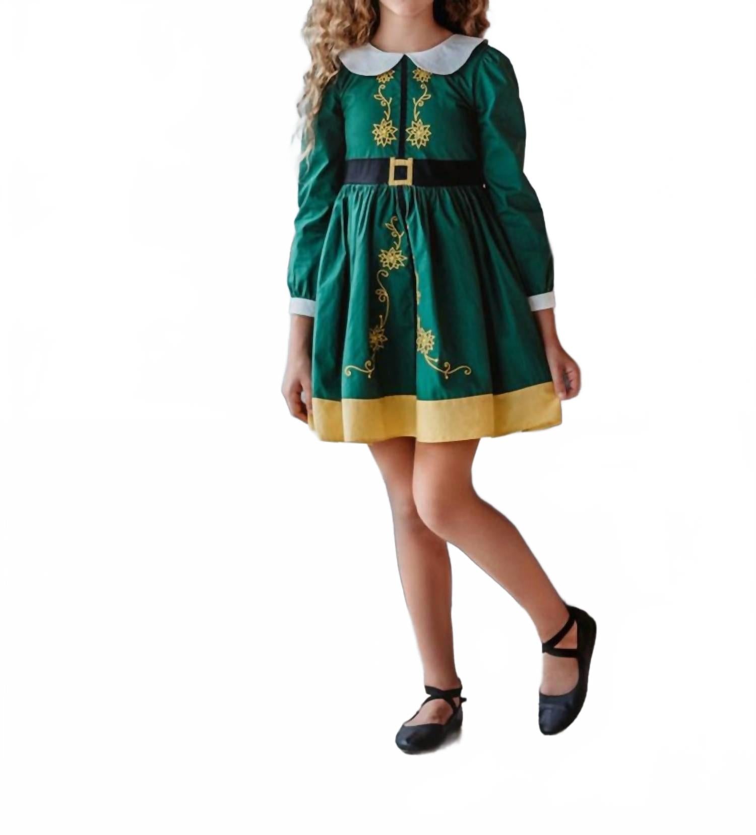 

Зеленое платье Smiling Elf Only Little Once