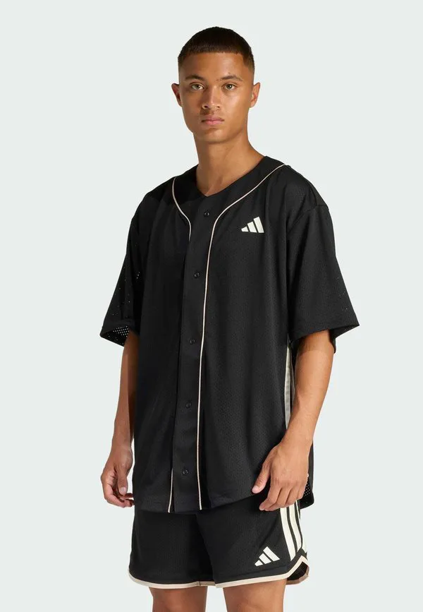 Рубашка Adidas Sportswear, Black Crystal Linen Off White