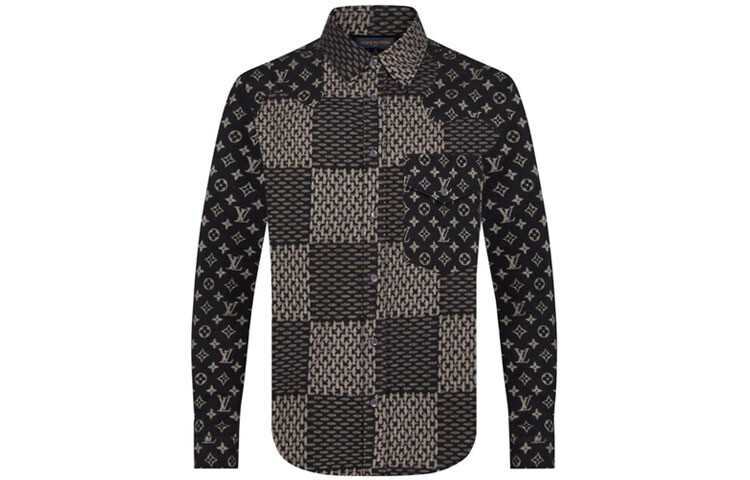

Новые квартальные продукты LV Shirt Men Louis Vuitton, цвет Come with Original Gift Bag