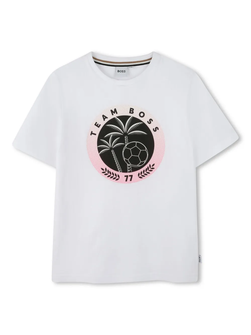 

Футболка с короткими рукавами BOSS Kidswear, белый