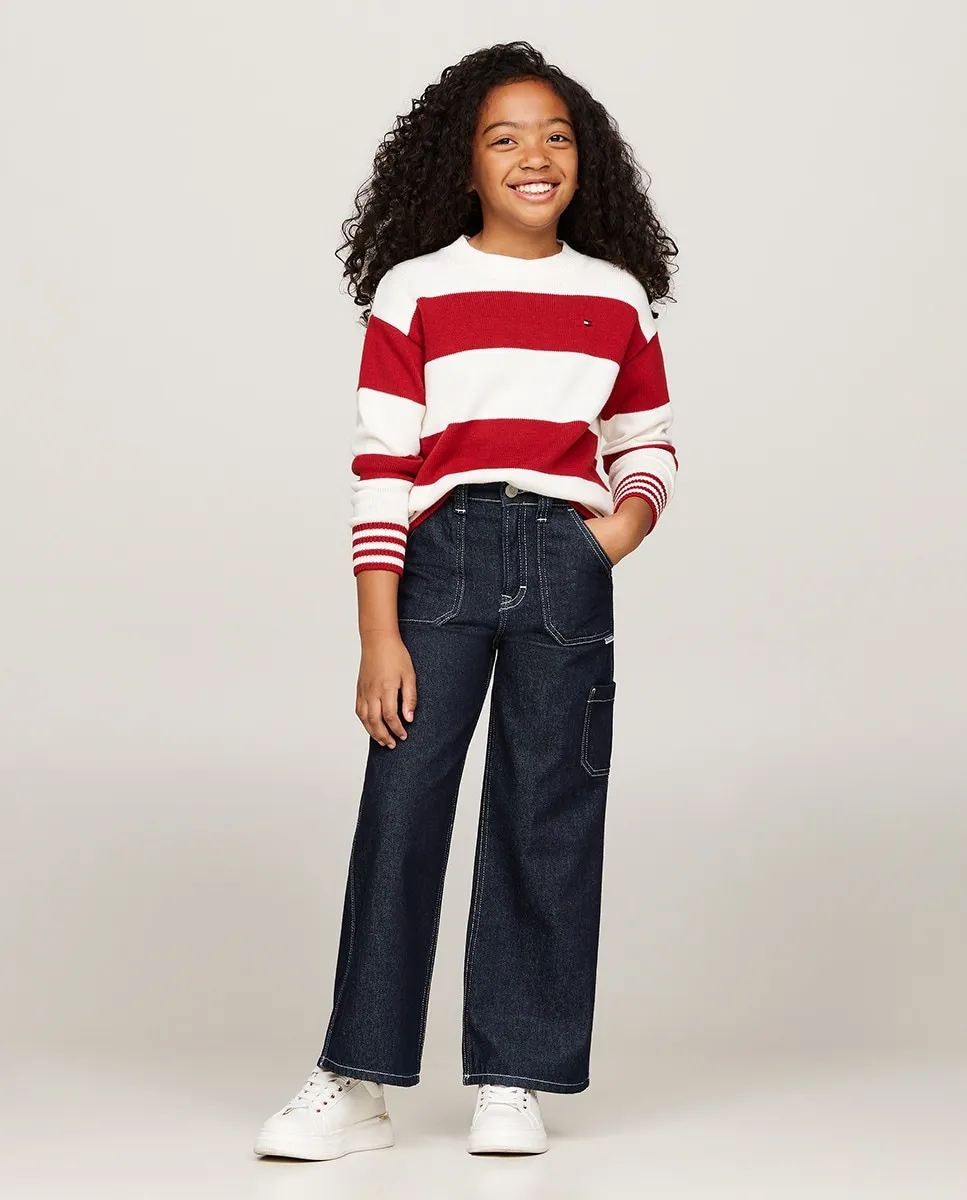 

Джинсы карго для девочек Tommy Hilfiger, синий