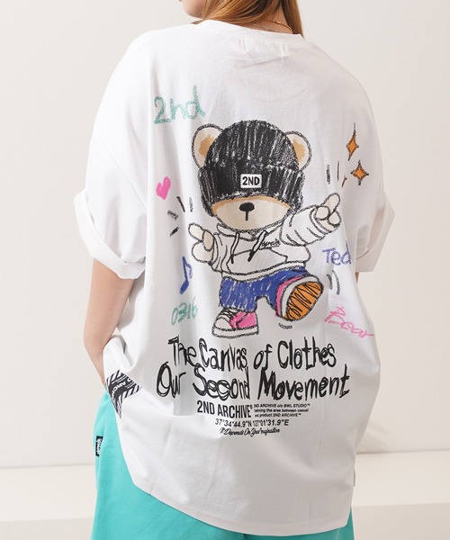 

Футболка оверсайз с принтом «Crayon Touch» 1111clothing, белый