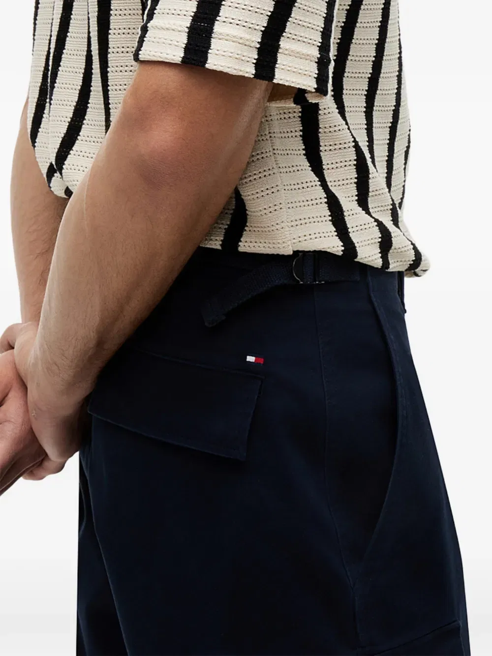 Многокарманные шорты-карго Tommy Hilfiger, синий — фото 4