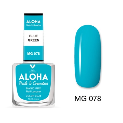 

Лак для ногтей Magic Pro 15 мл - Mg 078 / Сине-зеленый Aloha Nails & Cosmetics