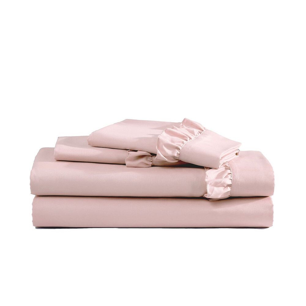 

Комплект простыней Swift Home с рюшами, цвет Rose Blush