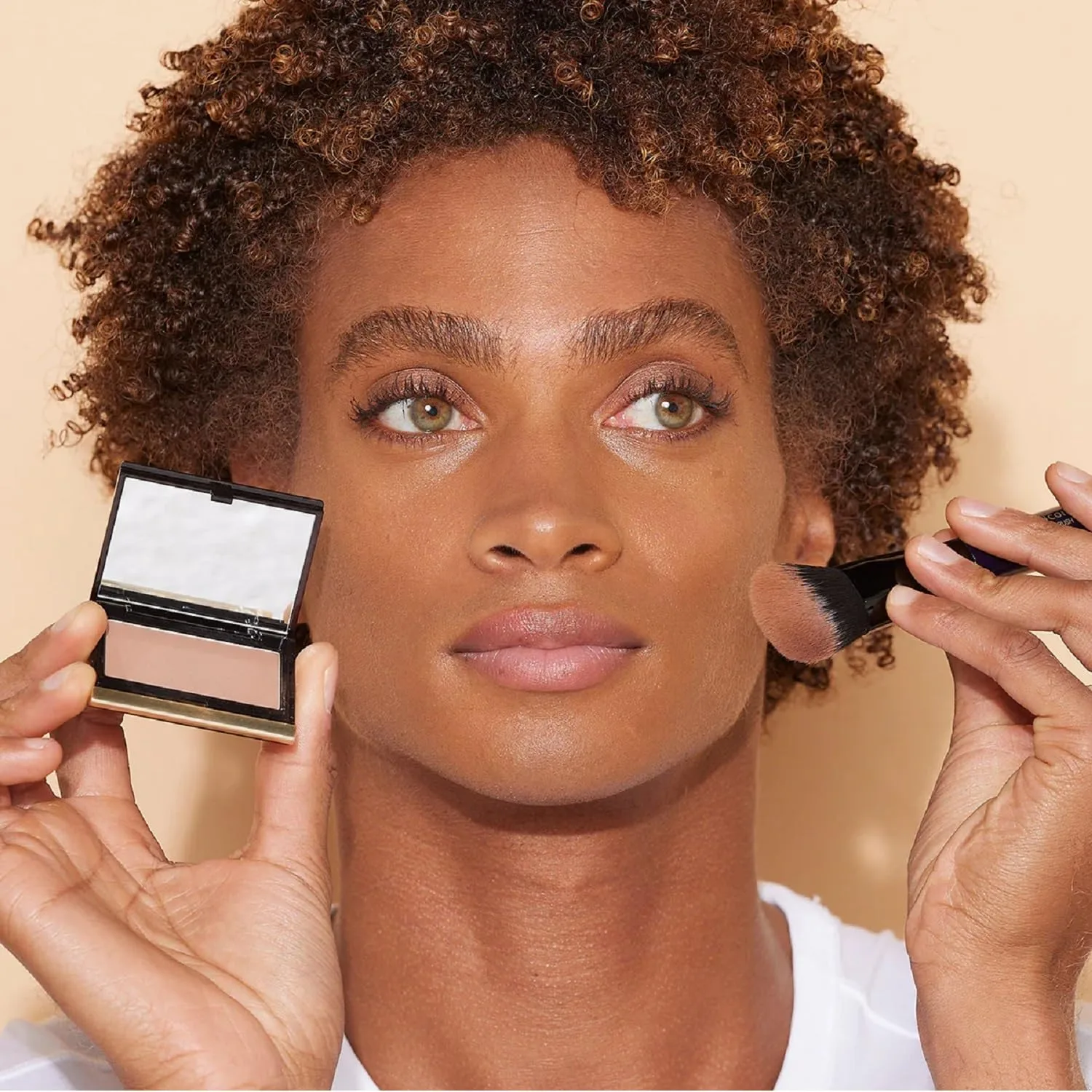 Kevyn Aucoin Duet Contour Brush: кисть для контура, хайлайтера и румян, No Color — фото 4