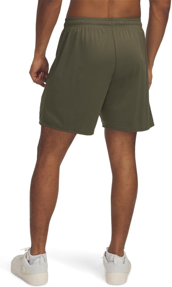 Under Armour мужские шорты Tech Vent 7", (390) Marine Od Green/Black — фото 2