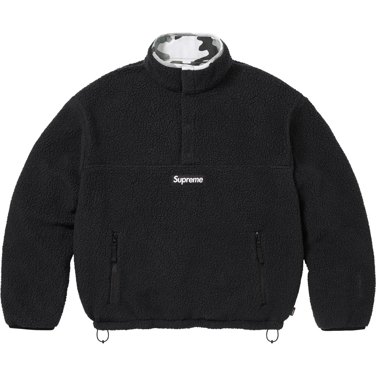 Полартек свитшот реверсивный унисекс Supreme, оливковый — фото 4
