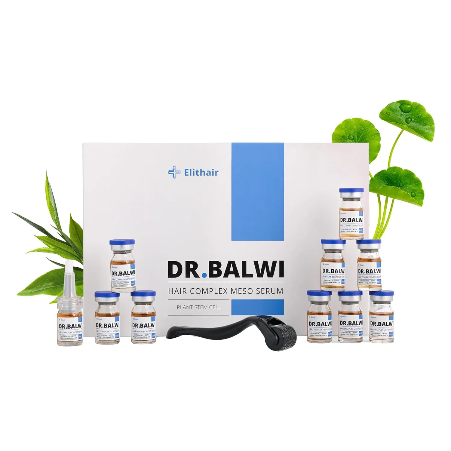 Набор для роста волос с микроиглами и сывороткой Dr. Balwi Elithair